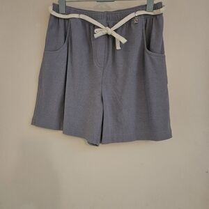 St. John Sport by Marie Gray Blue Shorts Size P Luxury